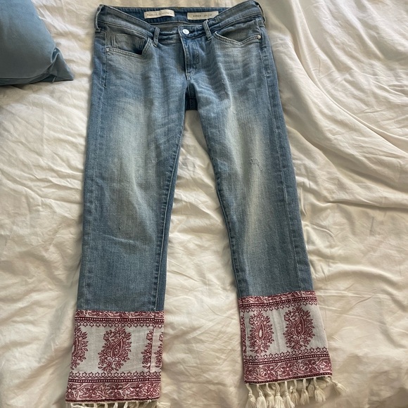 Pilcro and the Letterpress Hayden jeans with pattern bandana braided fringe - Picture 4 of 5